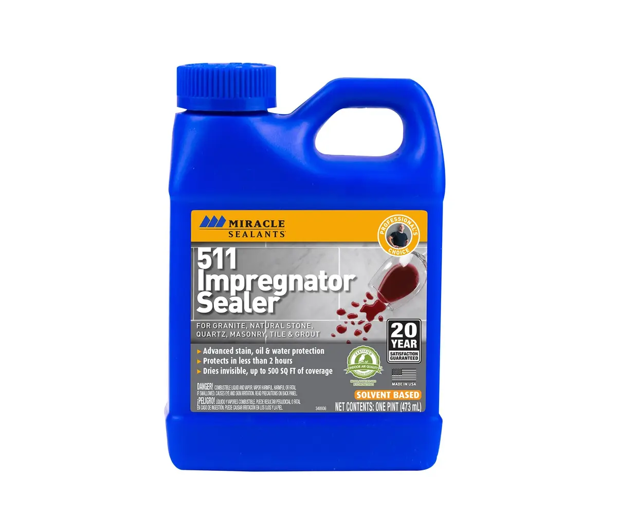 Miracle Sealants 511 Impregnator Sealer 476ml (16 Fl Oz) | Penetrating Stone & Tile Sealer for India - main product image