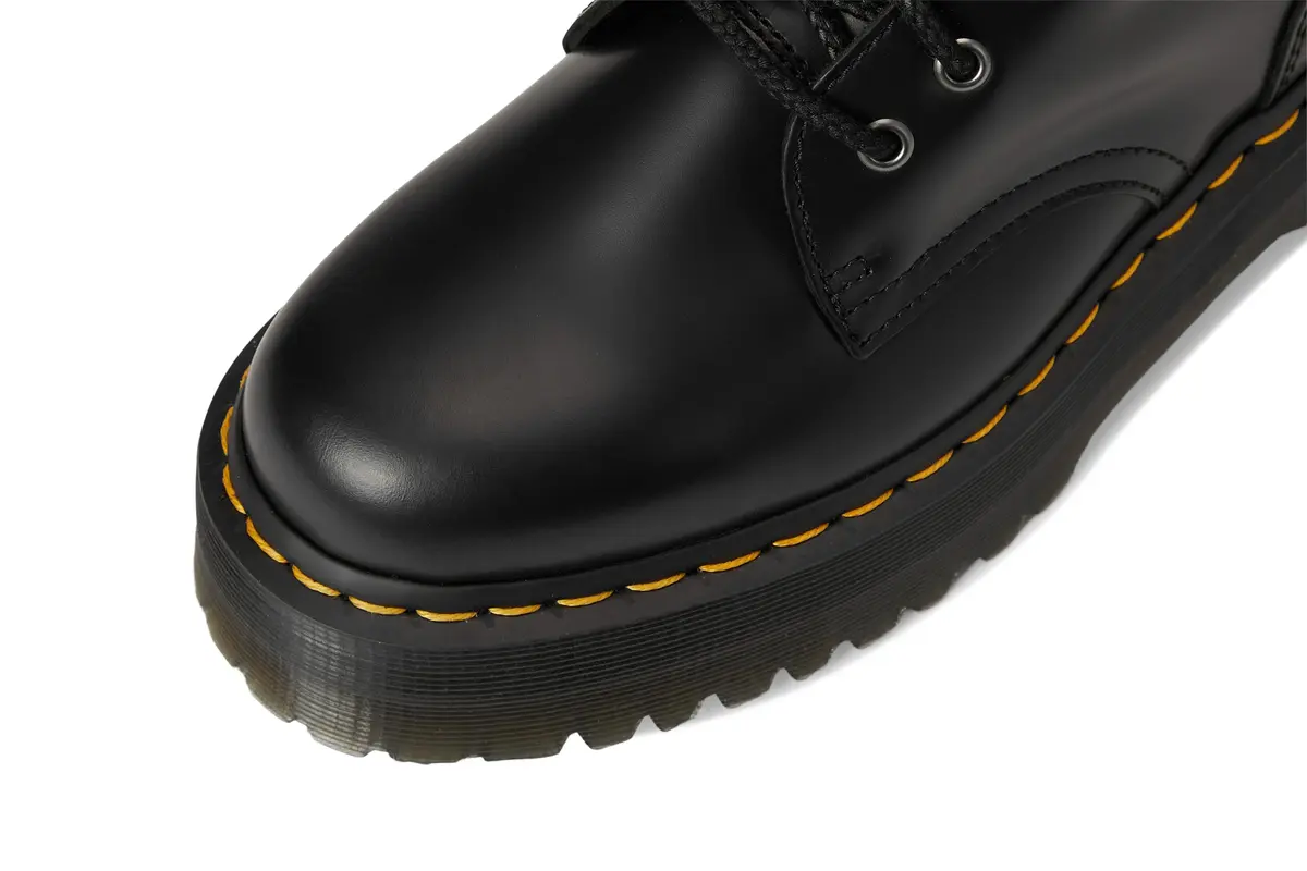 Dr. Martens Jadon 8-Eye Leather Platform Boot for Men and Women, Black Polished Smooth, 6 US Women/5 US Men | Edgy, Durable & Iconic - view 5
