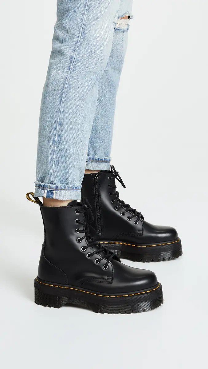 Dr. Martens Jadon 8-Eye Leather Platform Boot 11 US Women/10 US Men | Edgy, Durable, Iconic - view 2