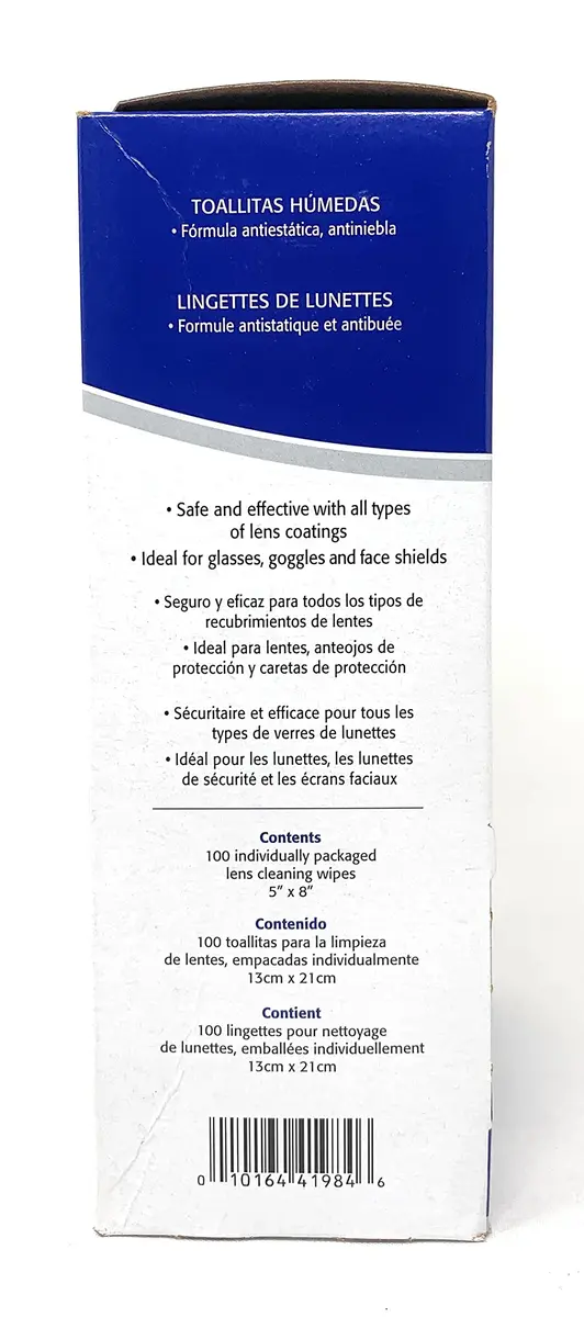Leader Lens Cleaning Towelette Dispenser 100 Count | Anti-Fog & Static Formula for Clear Vision - view 2