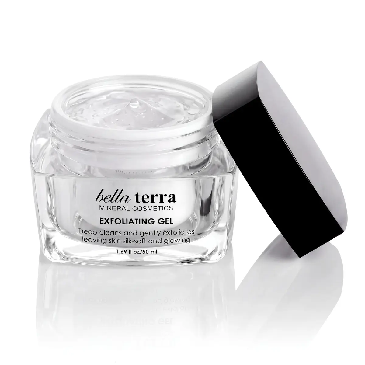 Bellaterra Cosmetics Mineral Exfoliating Gel 50ml | Gentle Vegan Face Exfoliator for All Skin Types - main product image