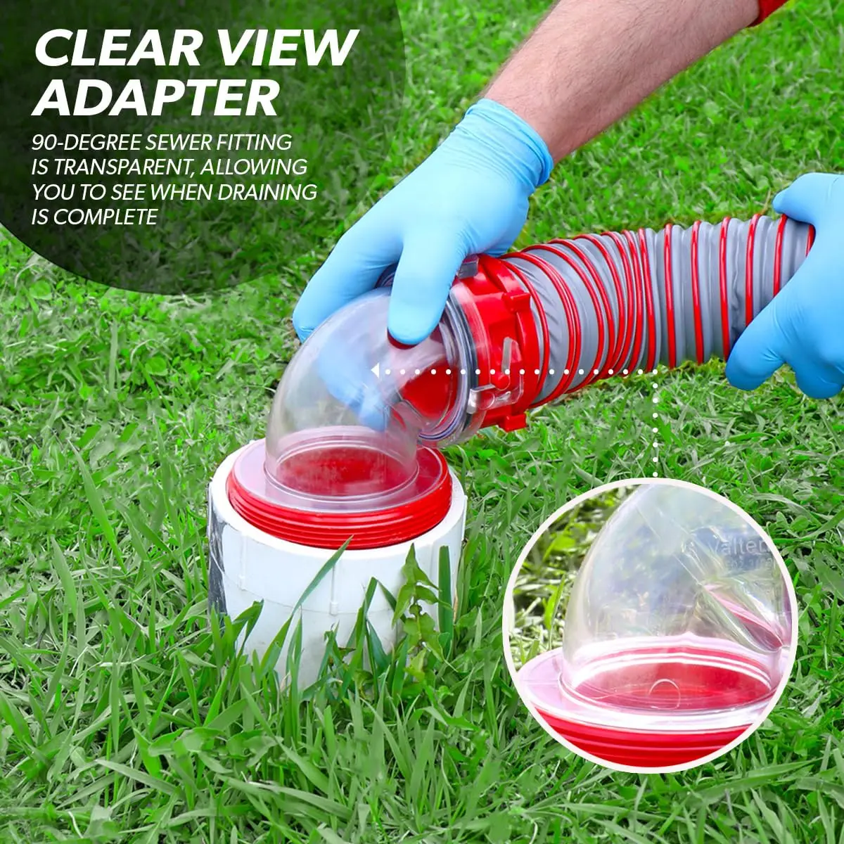 Valterra Viper 20-Foot RV Sewer Hose Kit | Durable UV-Protected TPE, Collapsible & Leak-Proof (70-120 chars) - view 6