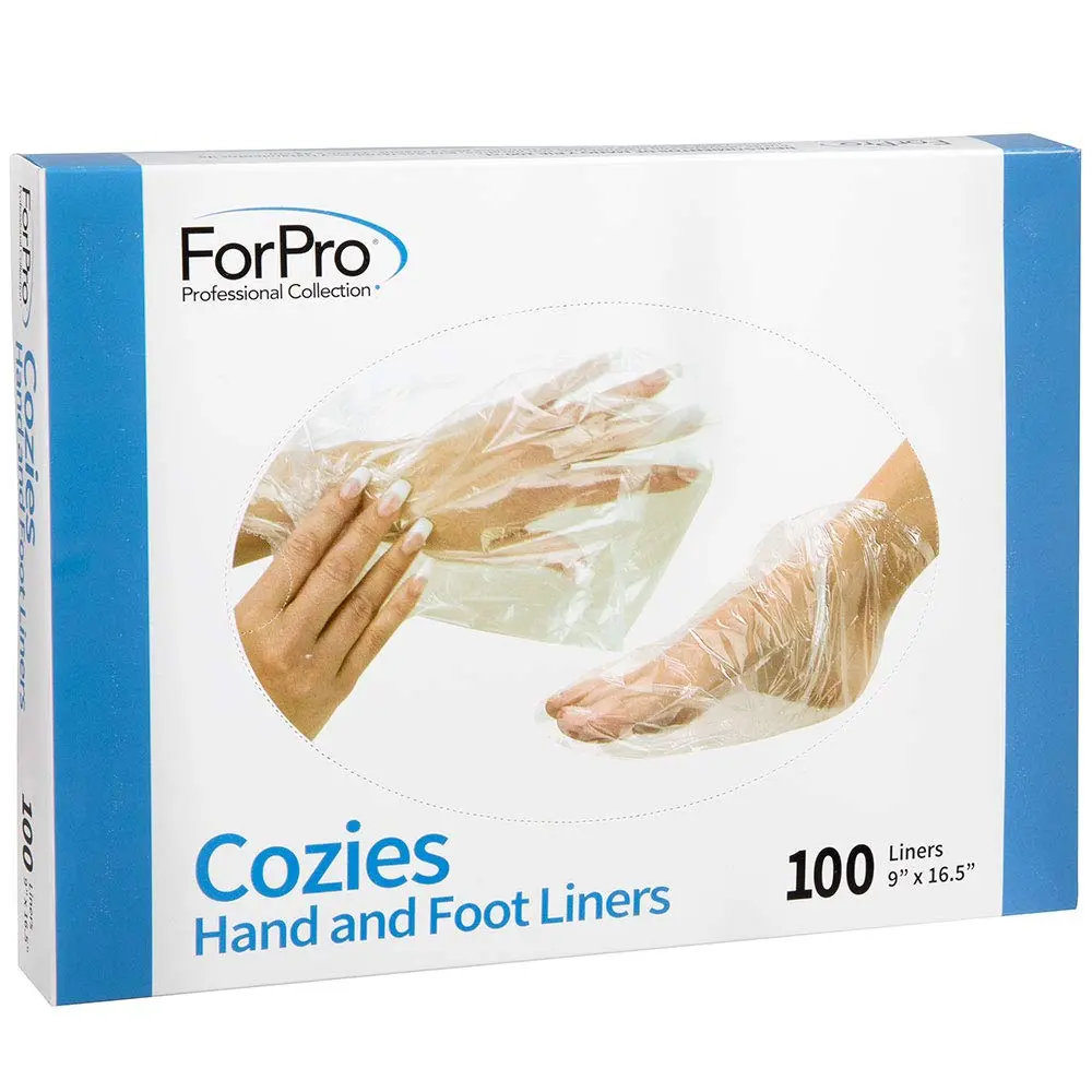 ForPro Cozies Hand and Foot Liners, 100ct, 16.5"L x 9"W | Lock-in Moisture & Protect - view 3