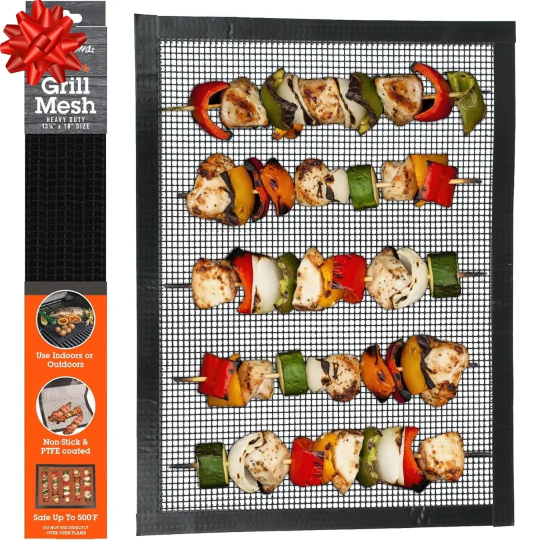 Camerons Heavy Duty Grilling Mesh 40cm x 33cm (15.9g) | Non-Stick Reusable BBQ Mat for Grills & Ovens - view 8