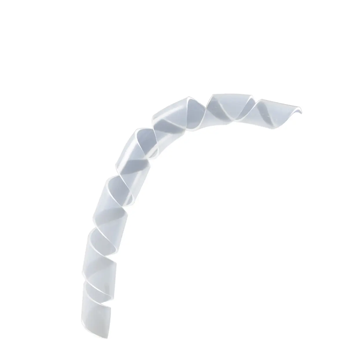 CableWholesale Clear Spiral Cable Wrap 1.8m (6ft) | Adjustable Diameter 20mm-130mm - main product image