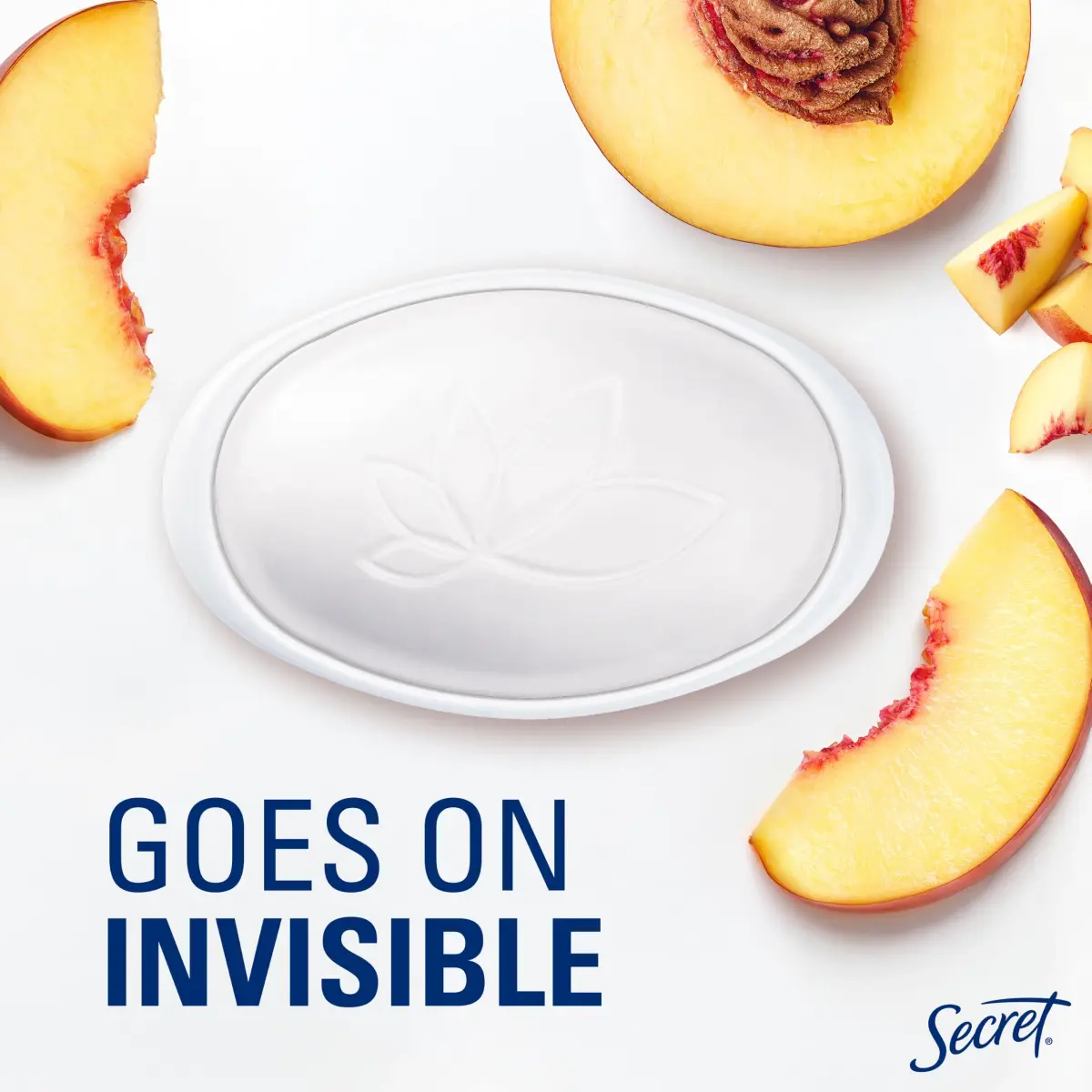 Secret Fresh Invisible Solid Antiperspirant Deodorant for Women, Sweet Nectarine Scent, 75g (2.6 oz) | 72-Hour Breathable Odor Protection - view 4