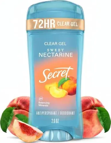 Secret Fresh Clear Gel Antiperspirant Deodorant for Women, Sweet Nectarine, 2.6 oz - main product image