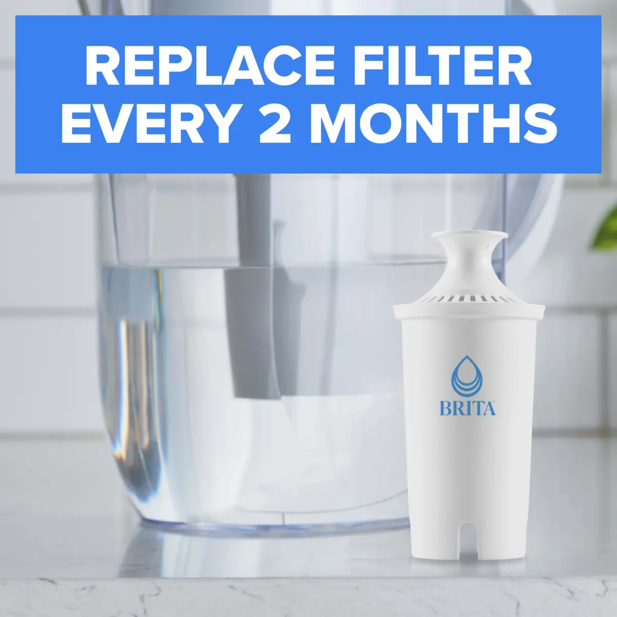 Brita Standard Water Filter for Pitchers and Dispensers | Reduces Copper, Cadmium & Mercury | Lasts 2 Months | Includes 2 Filters - view 3