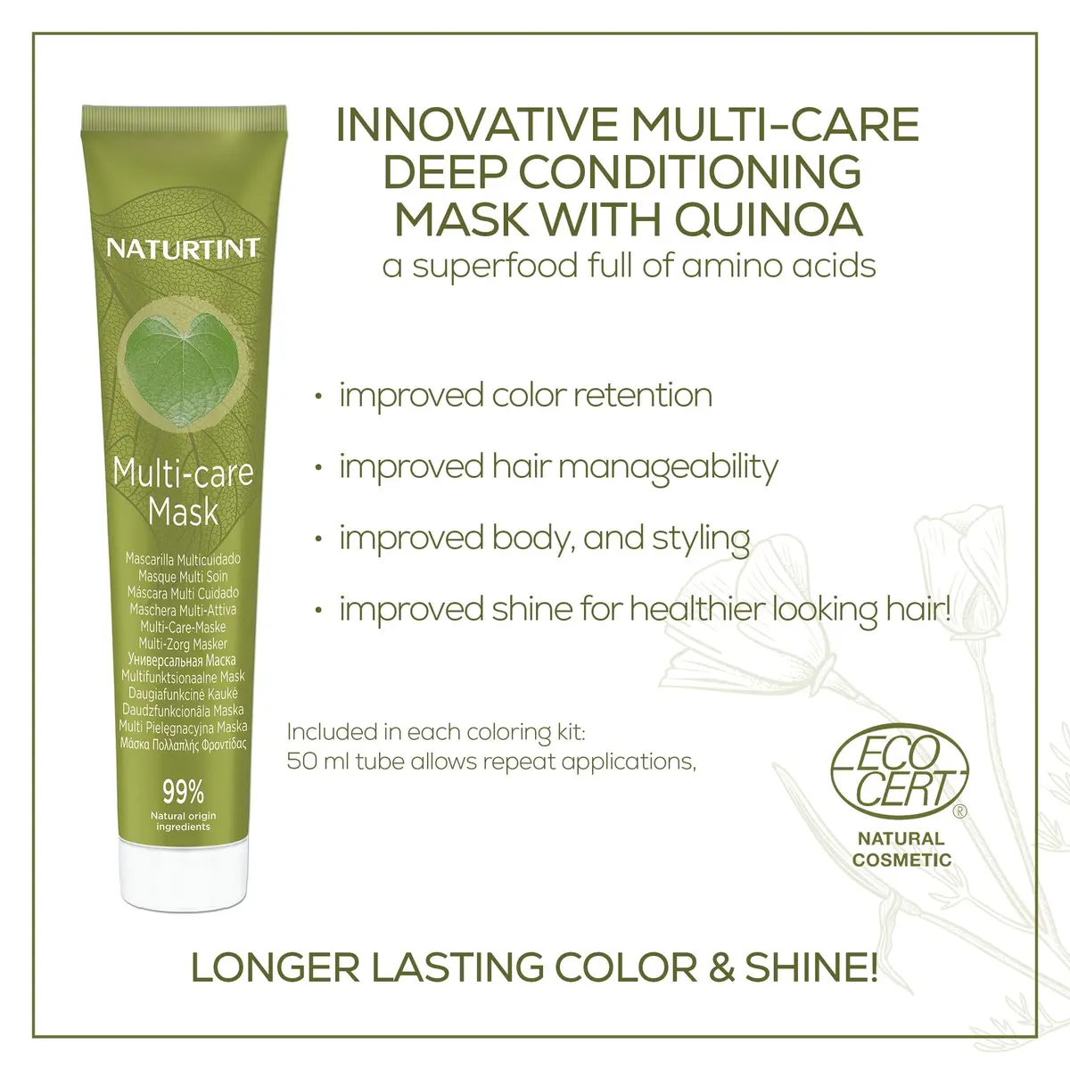Naturtint Permanent Hair Colour 2N Brown Black | Natural Ingredients & Long-Lasting Color - view 6