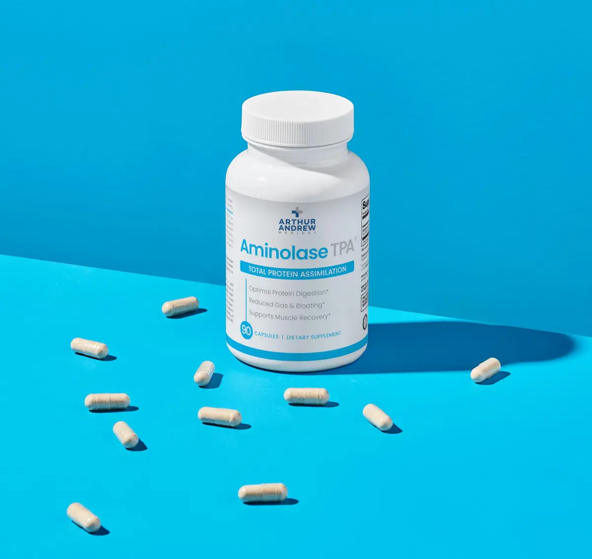 Arthur Andrew Medical Aminolase TPA 90 Capsules | Supports Protein Absorption & Muscle Synthesis - view 3