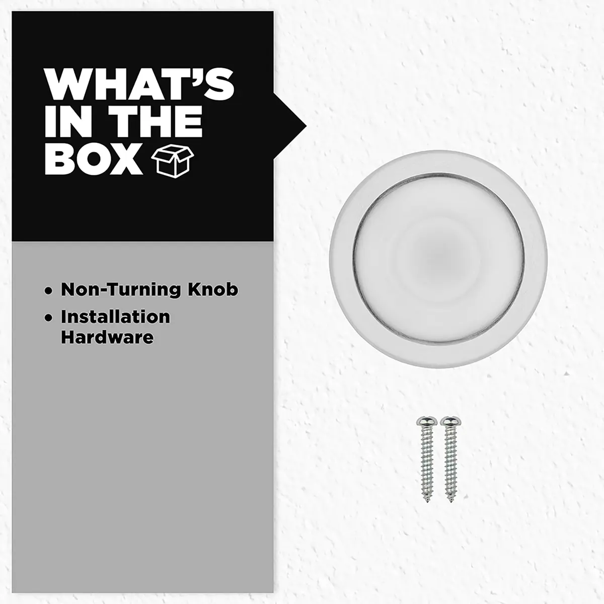 Kwikset Tylo Dummy Door Knob Satin Chrome | Classic Non-Turning Interior Handle - view 5