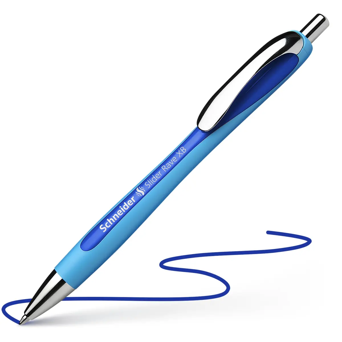 Schneider Slider Rave XB Ballpoint Pens, 1.4mm Extra Broad, Blue Ink, 5-Pack | Smooth Writing Instrument for Office & Students - view 4