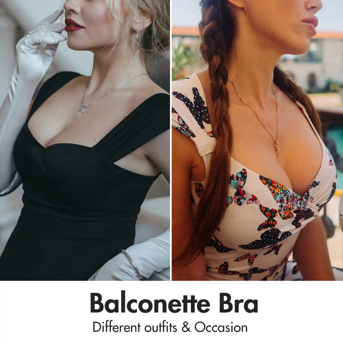 DELIMIRA Women's Balconette Full Coverage Bras White 40C | Supportive, Seamless, Support for Large Busts - view 4