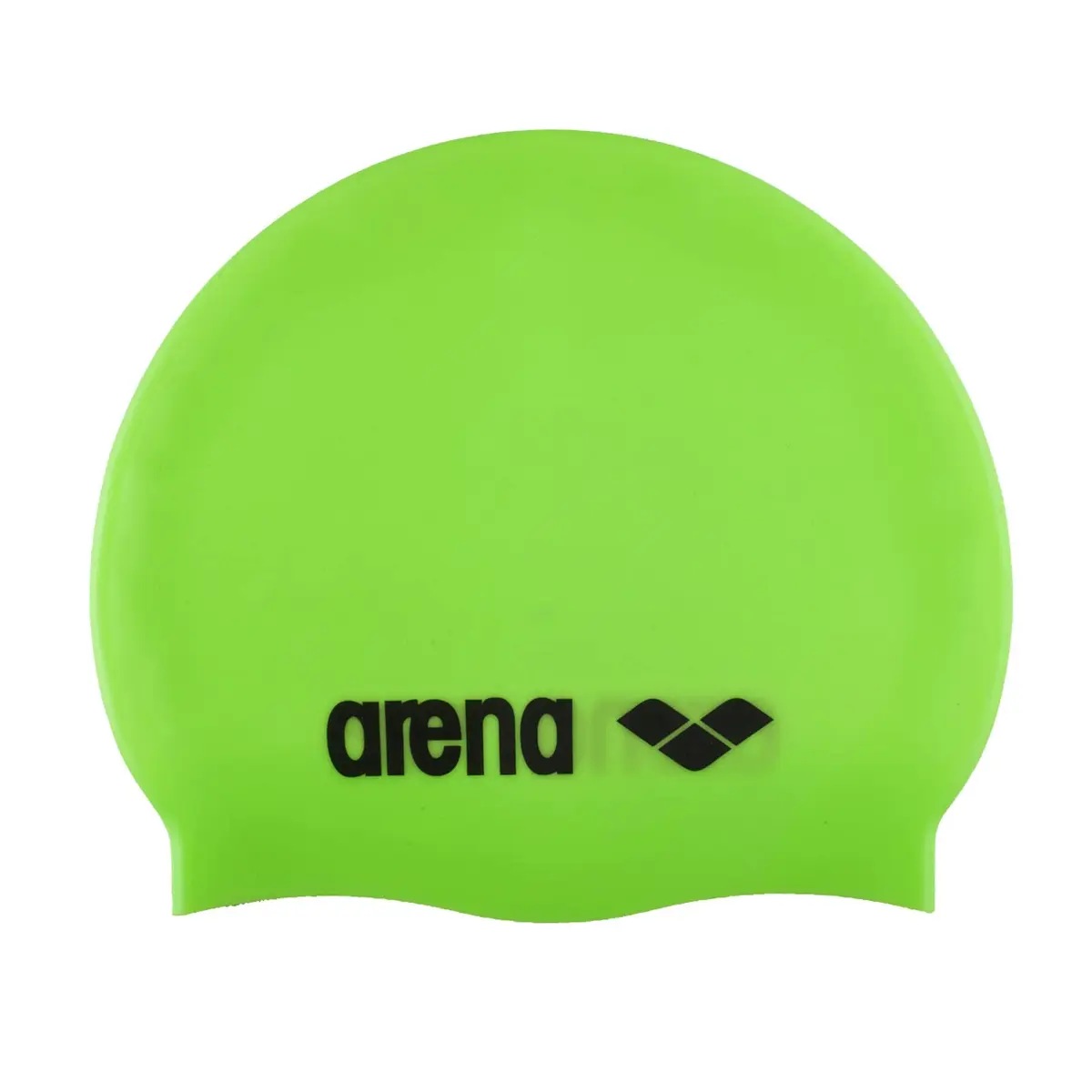 Arena Classic Unisex Silicone Swim Cap for Women and Men, Acid Lime/Silver | Hydrodynamic, Durable & Comfortable (70-120 chars) - main product image