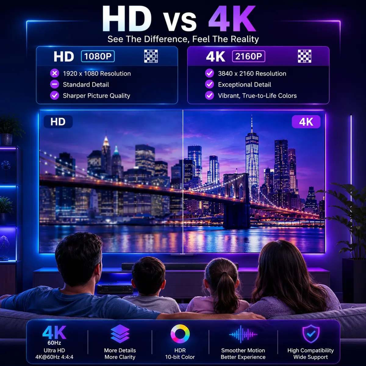 J-Tech Digital 4K@30Hz HDMI to HDMI + Audio Extractor Converter | Supports 4K, 12bit Deep Color, 3D Video, SPDIF & RCA Stereo Output - view 7