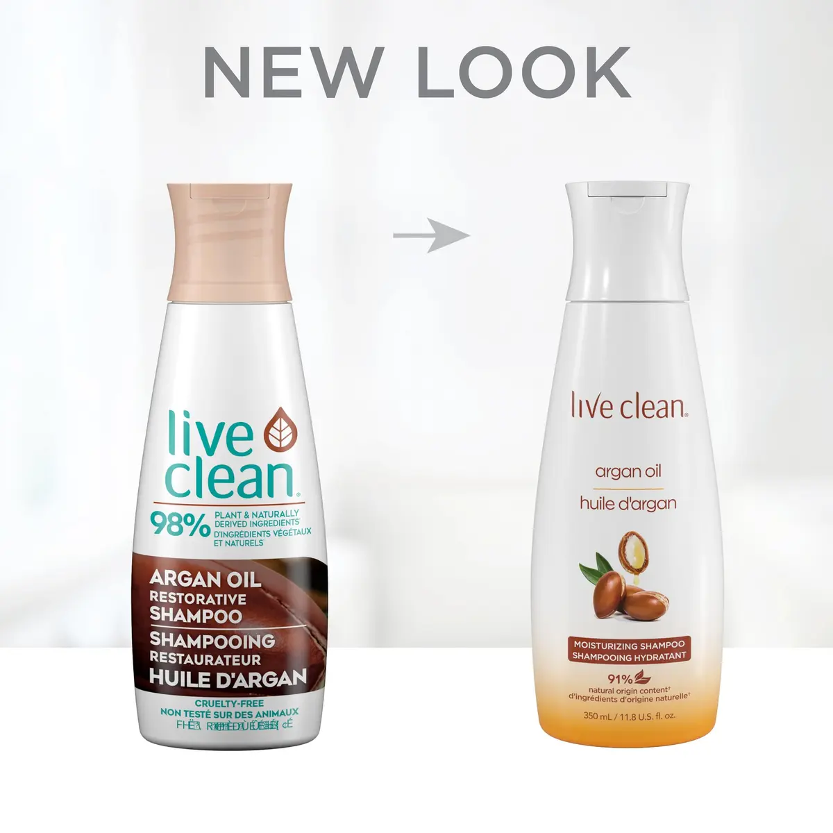 Live Clean Restorative Argan Oil Shampoo 355ml | Nourishes & Restores Shine - view 5
