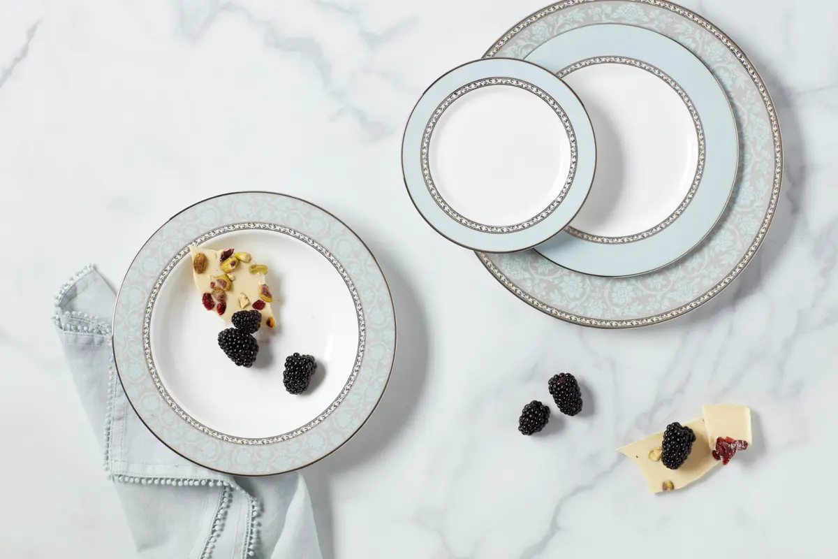 Lenox Westmore Pasta/Soup Bowl, 9-Inch, White | Elegant Bone China Design with Lace Florals - view 2