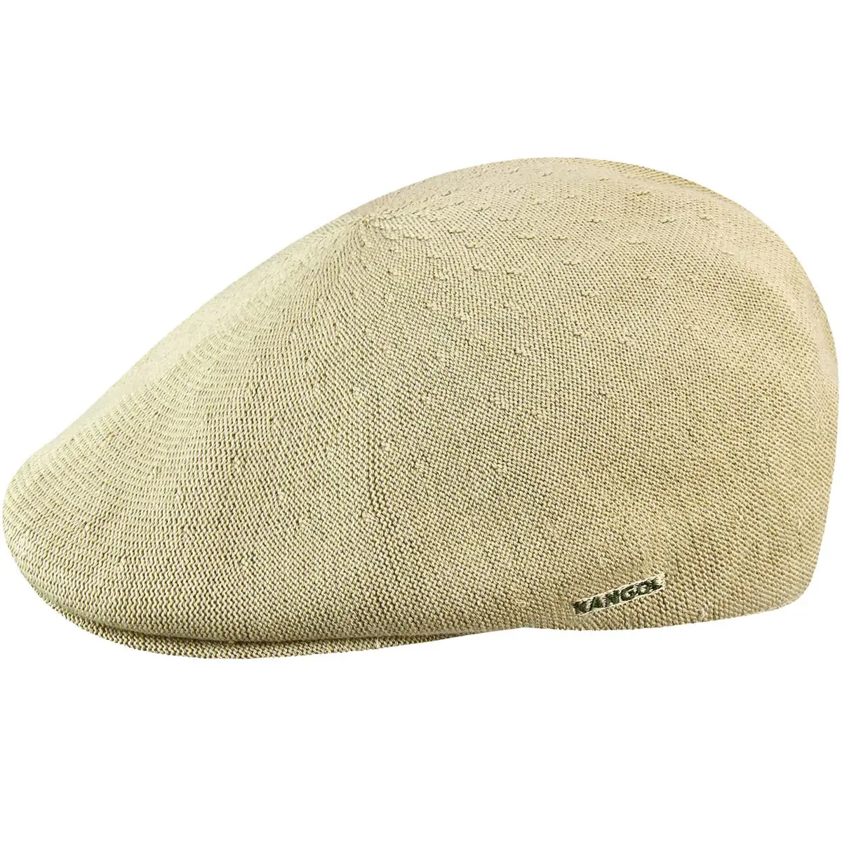 Kangol 507 Bamboo Hat Small Beige | Modern Summer Flat Cap with Fitted Shape - main product image