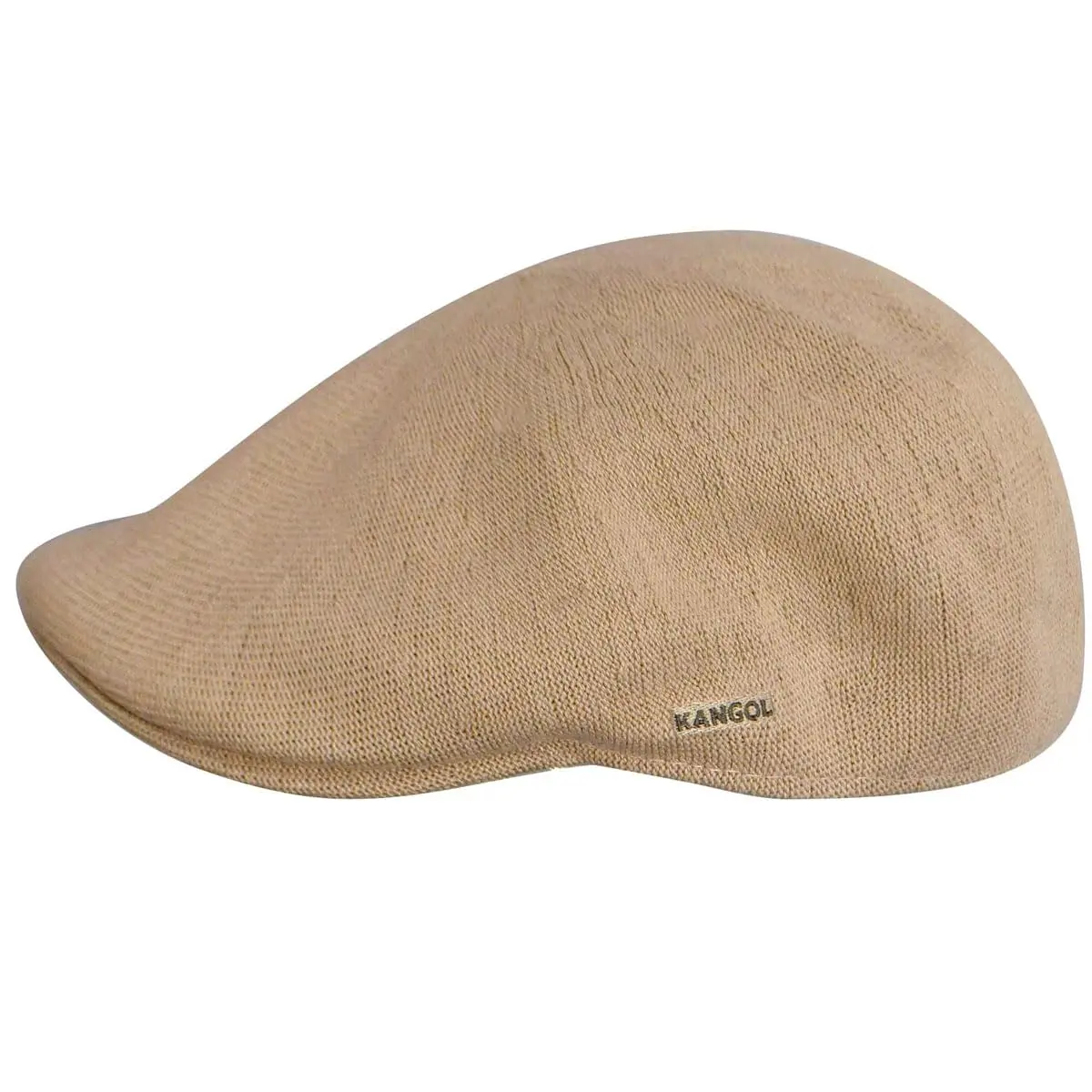 Kangol 507 Bamboo Hat Small Beige | Modern Summer Flat Cap with Fitted Shape - view 3