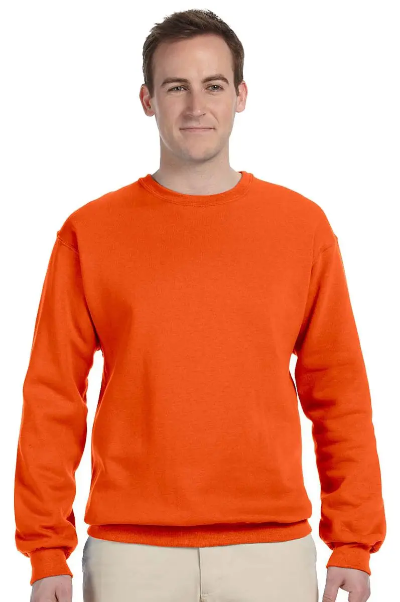 JERZEES - NuBlend Crewneck Sweatshirt. 562M M Safety Orange - main product image