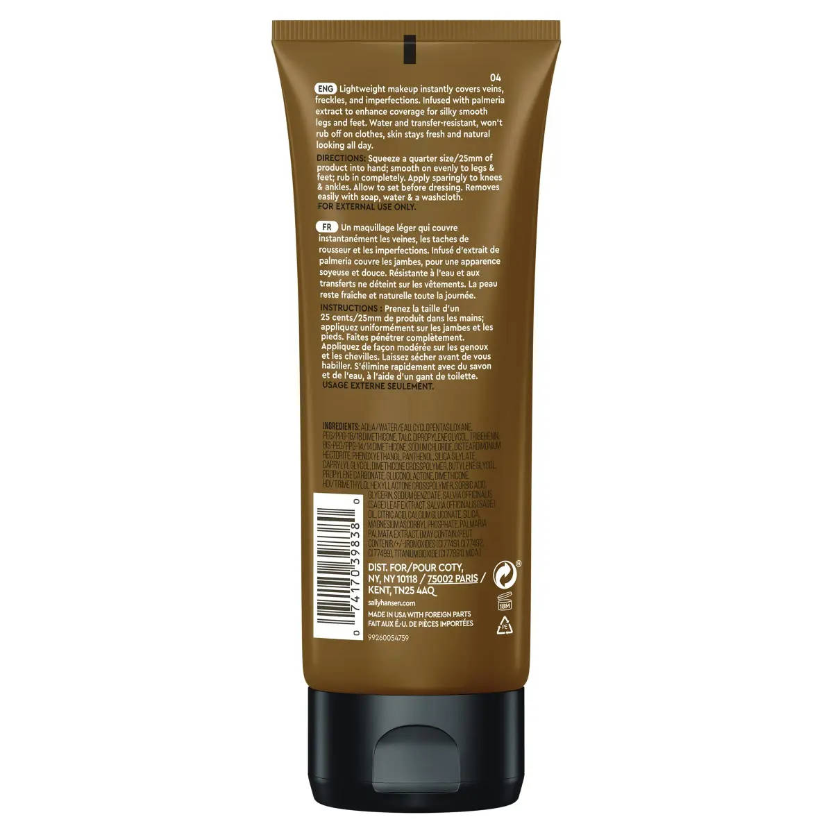Sally Hansen Airbrush Legs Smooth-On Deep 4 Fl Oz - Instant Tan for Flawless Legs - view 2