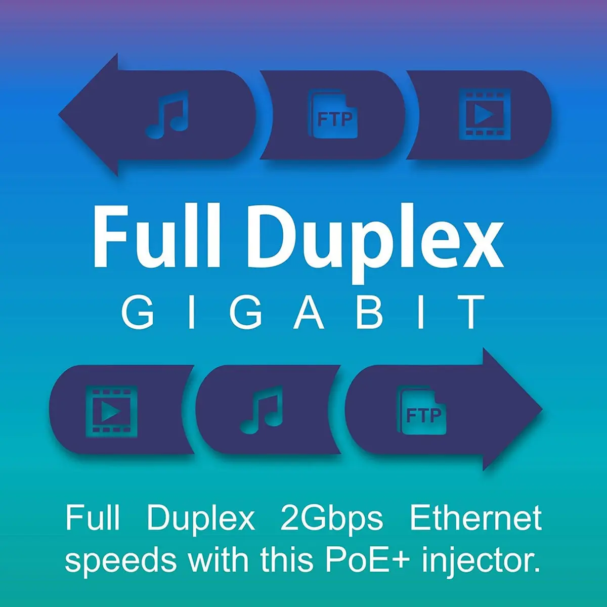 TRENDnet Gigabit Power Over Ethernet Plus Injector TPE-115GI | 1 Gbps PoE+ Power & Data up to 100m - view 2