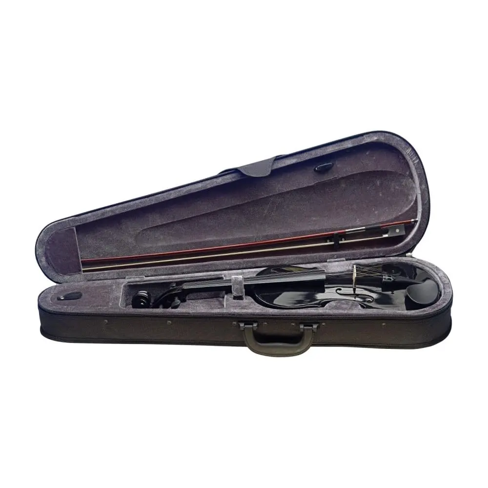 Stagg Violin 4/4 Black | Solid Maple & Spruce, Perfect for Beginners & Students in India - view 2