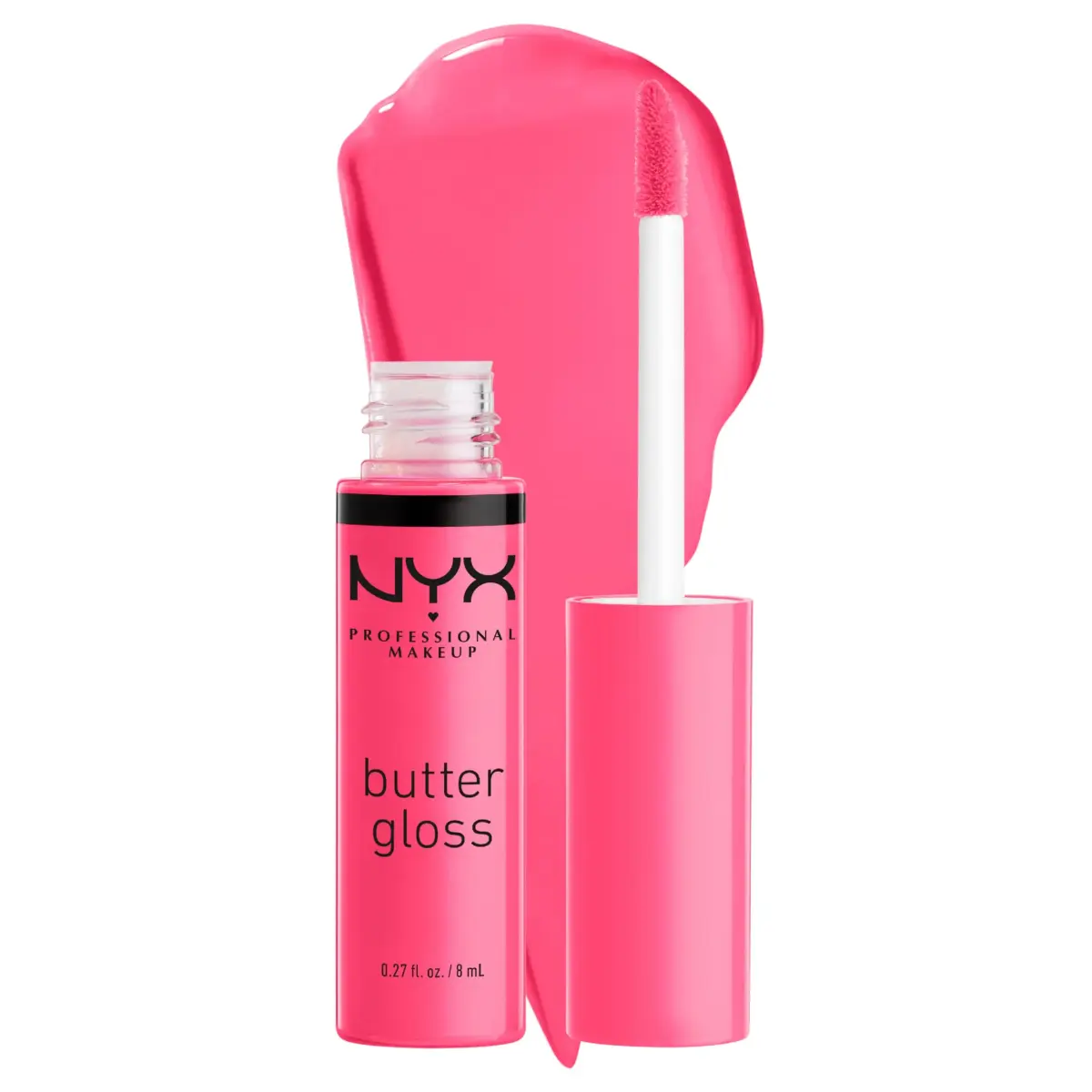 NYX PROFESSIONAL MAKEUP Butter Gloss Lip Gloss - Peaches & Cream (Pink Coral) 7.9ml (0.27 Fl Oz) - main product image