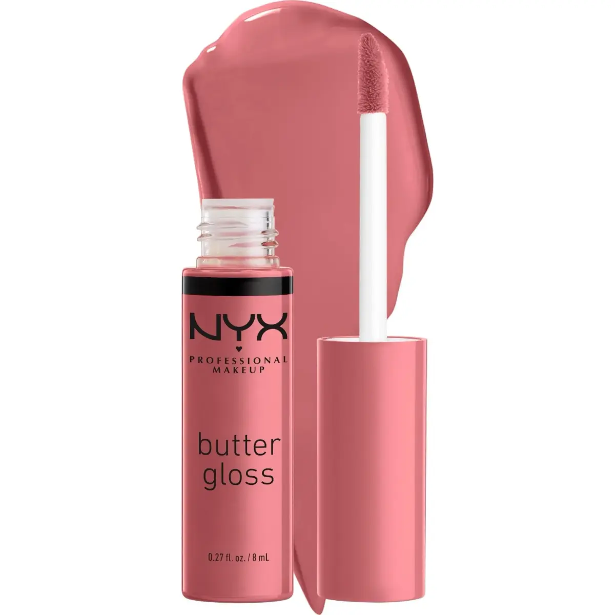 NYX PROFESSIONAL MAKEUP Butter Gloss 07 Tiramisu (Brown) - Vegan, Non-Sticky Shine Lip Gloss - main product image
