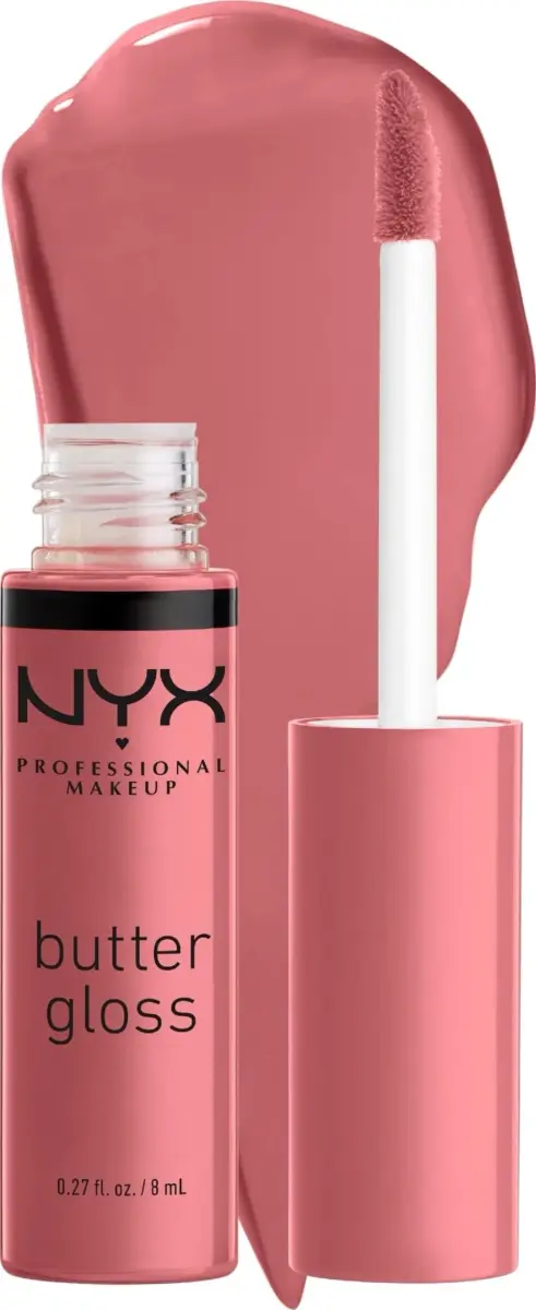 NYX PROFESSIONAL MAKEUP Butter Gloss 07 Tiramisu (Brown) - Vegan, Non-Sticky Shine Lip Gloss - main product image