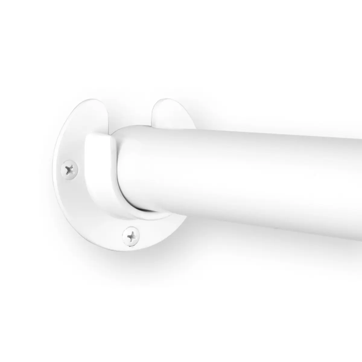 Knape & Vogt Heavy Duty Closet Pole Sockets | White Powder-Coated Mount Bracket (1 Pack) - view 2