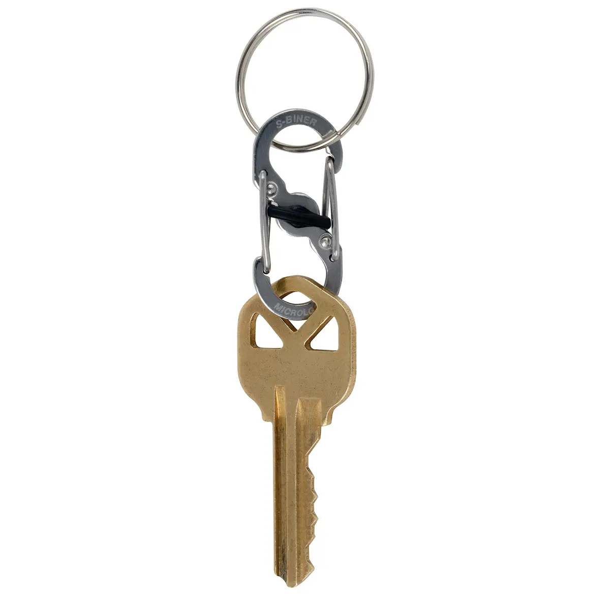 Nite Ize S-Biner MicroLock Locking Key Holder, Stainless-Steel 2-Pack | Secure & Versatile - view 3