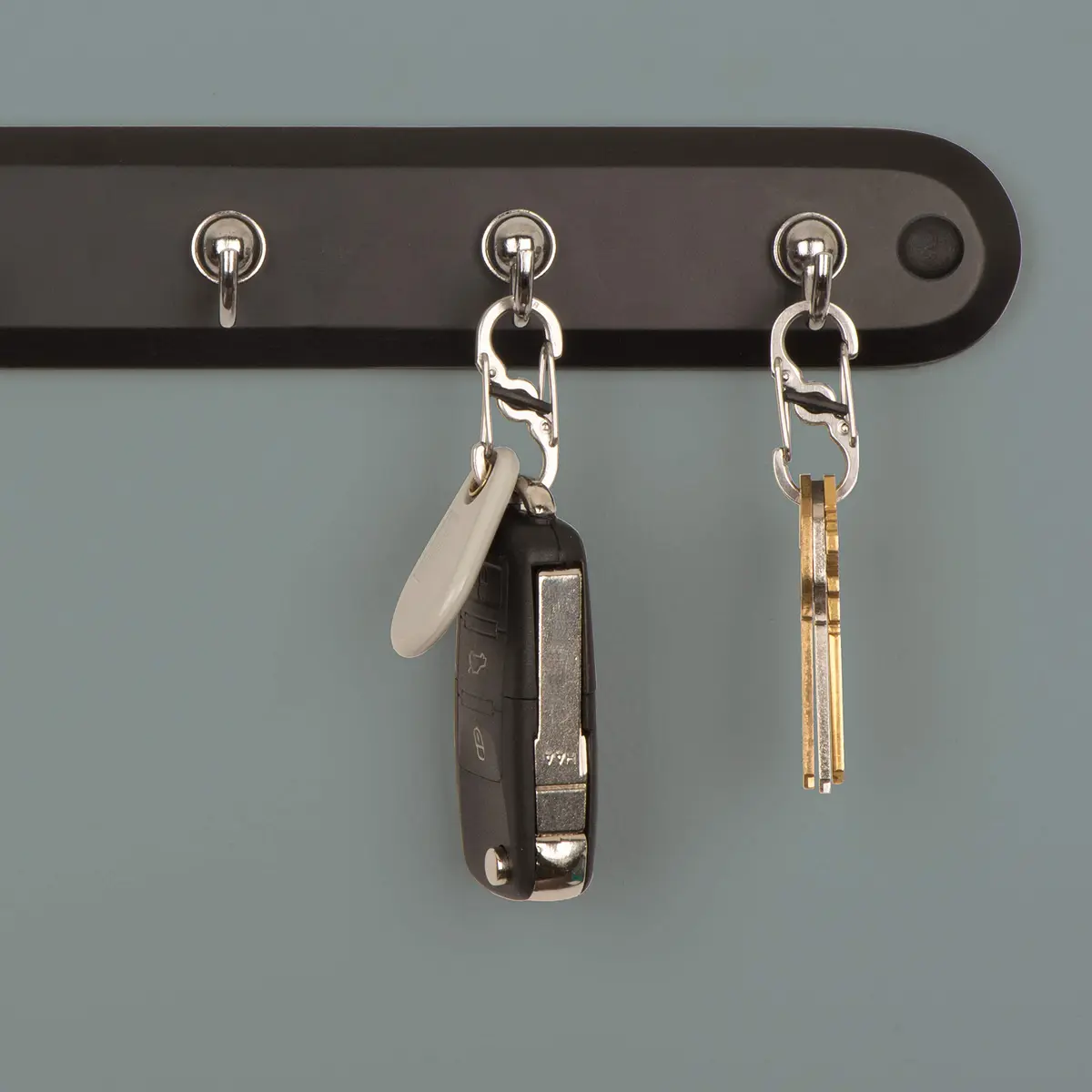 Nite Ize S-Biner MicroLock Locking Key Holder, Stainless-Steel 2-Pack | Secure & Versatile - view 4