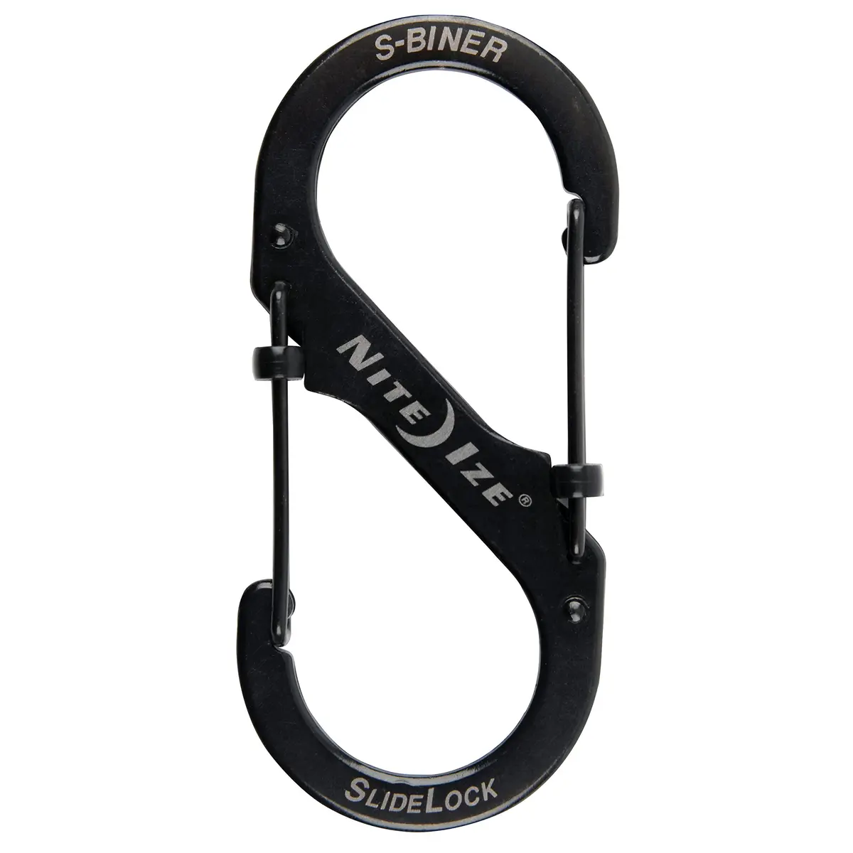 Nite Ize S-Biner Slide Lock Carabiner #4 - 75lb Capacity, Black | Secure Dual Gate Locking - view 2