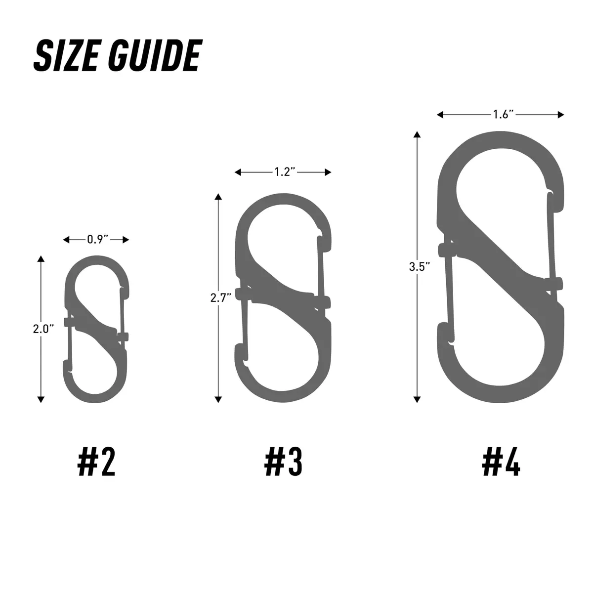 Nite Ize S-Biner Slide Lock Carabiner #4 - 75lb Capacity, Black | Secure Dual Gate Locking - view 3
