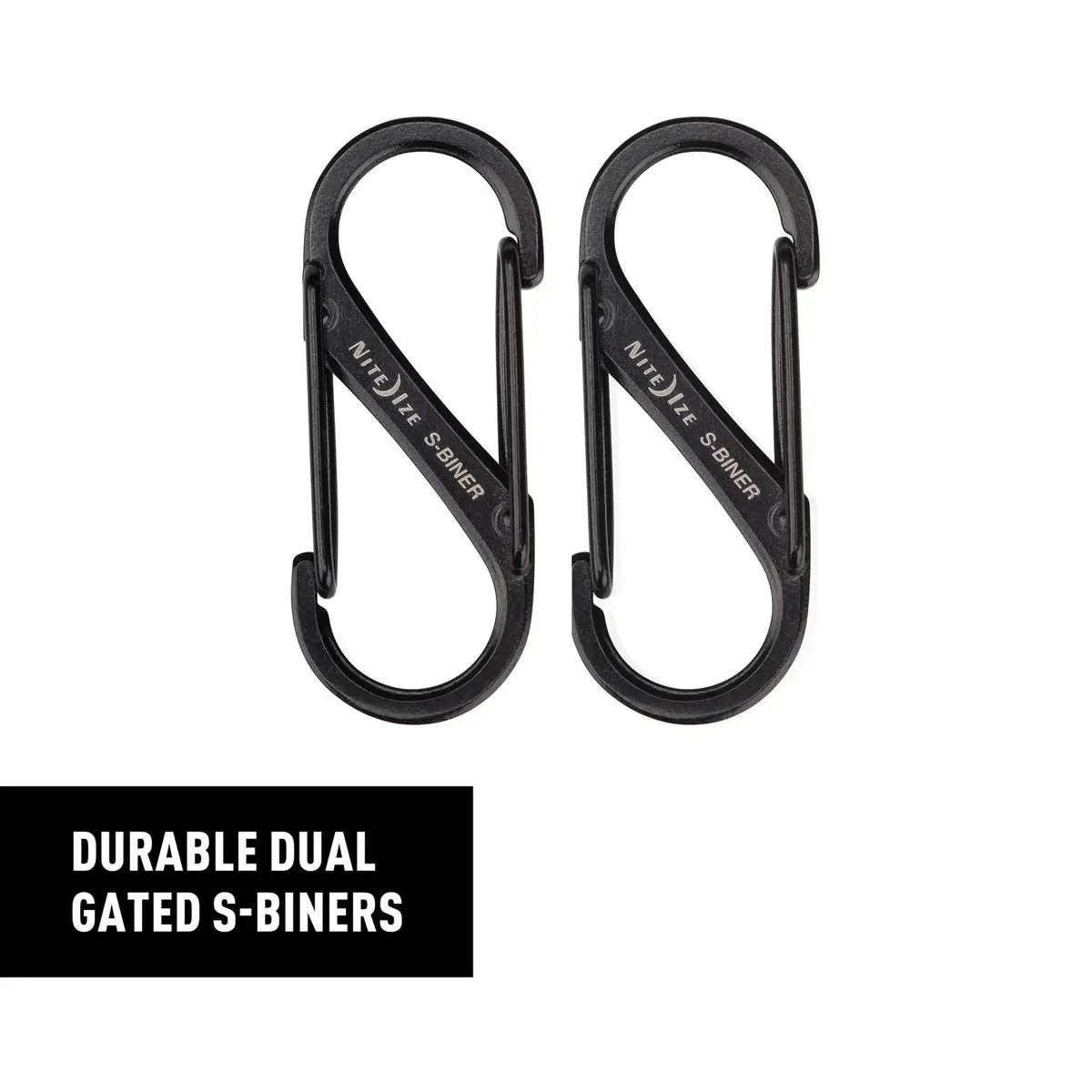 Nite Ize KeyRack Steel S-Biner Key Chain Black | Durable Stainless Steel Organizer - view 3