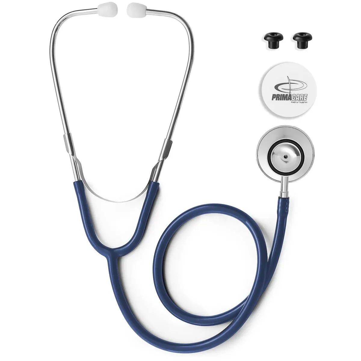Primacare Adult Size 22 Inch Stethoscope Blue | Lightweight Aluminum Dual Head for Diagnostics - main product image