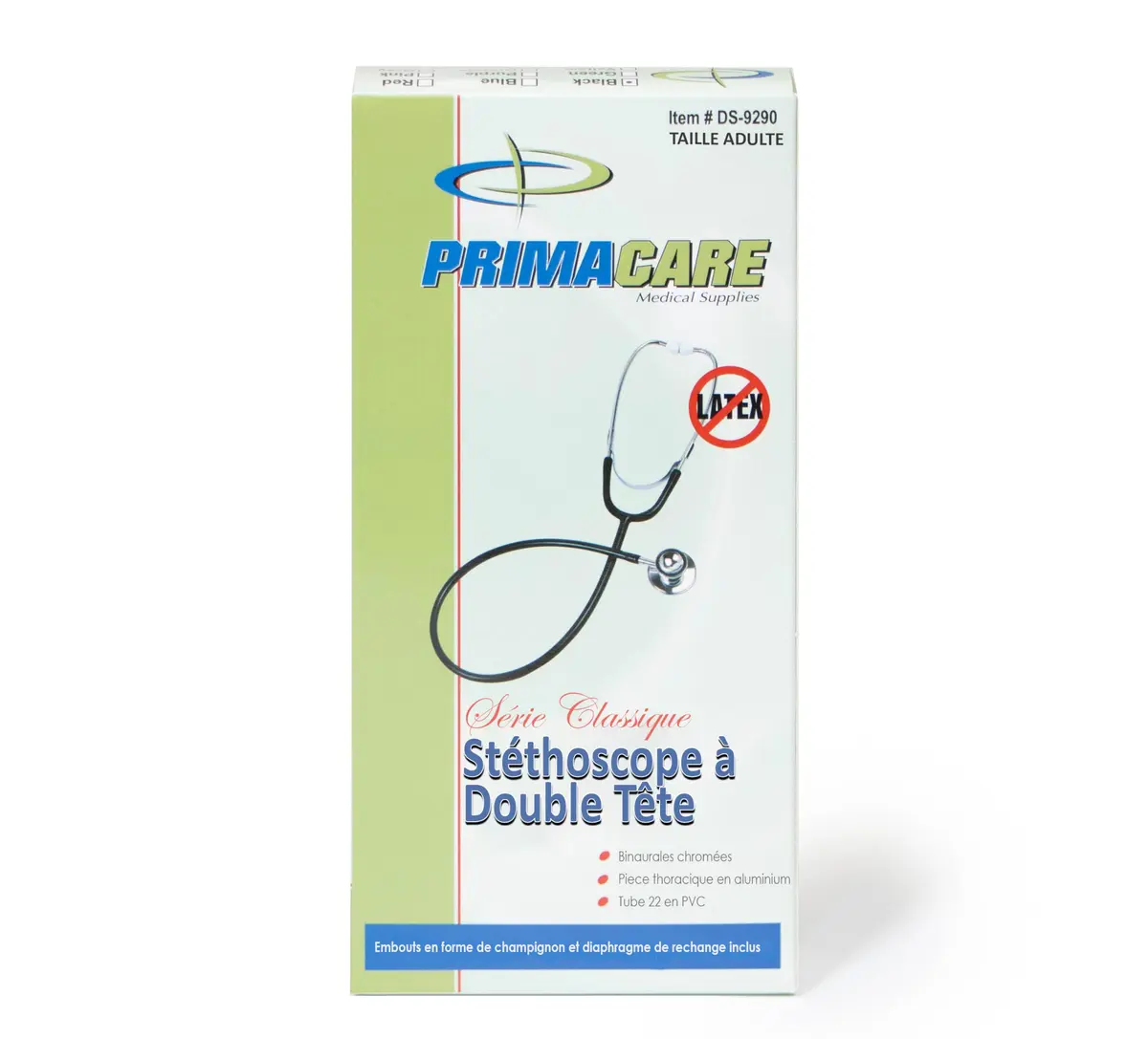 Primacare Adult Size 22 Inch Stethoscope Blue | Lightweight Aluminum Dual Head for Diagnostics - view 8