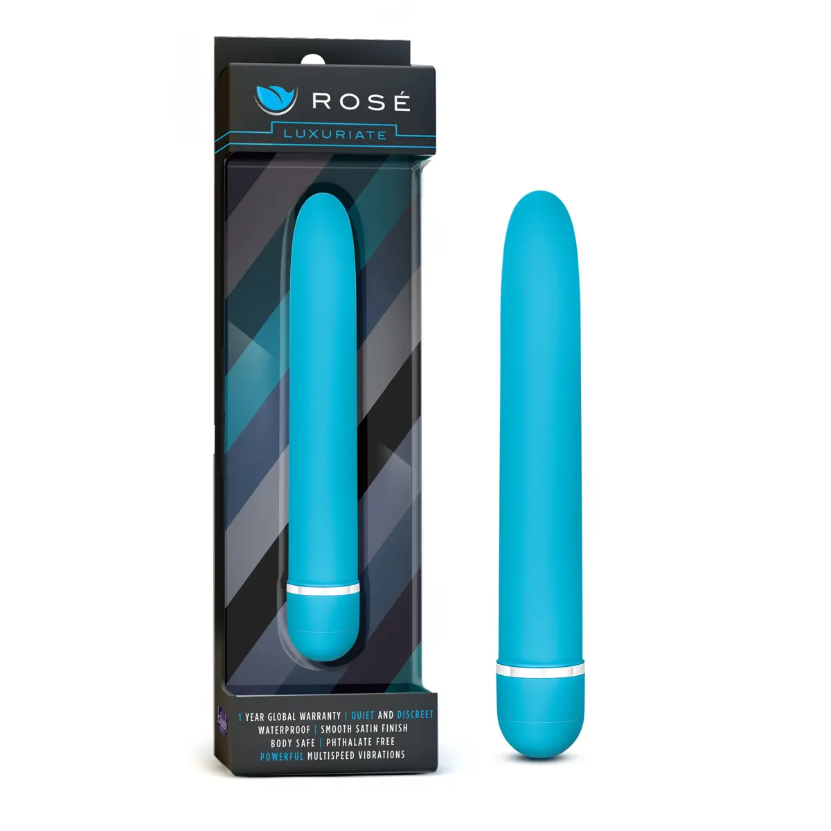 Blush Rosé Luxuriate 7 Inch Vibrator Bullet | Powerful Multi-Speed Clitoral & G-Spot Stimulator - main product image