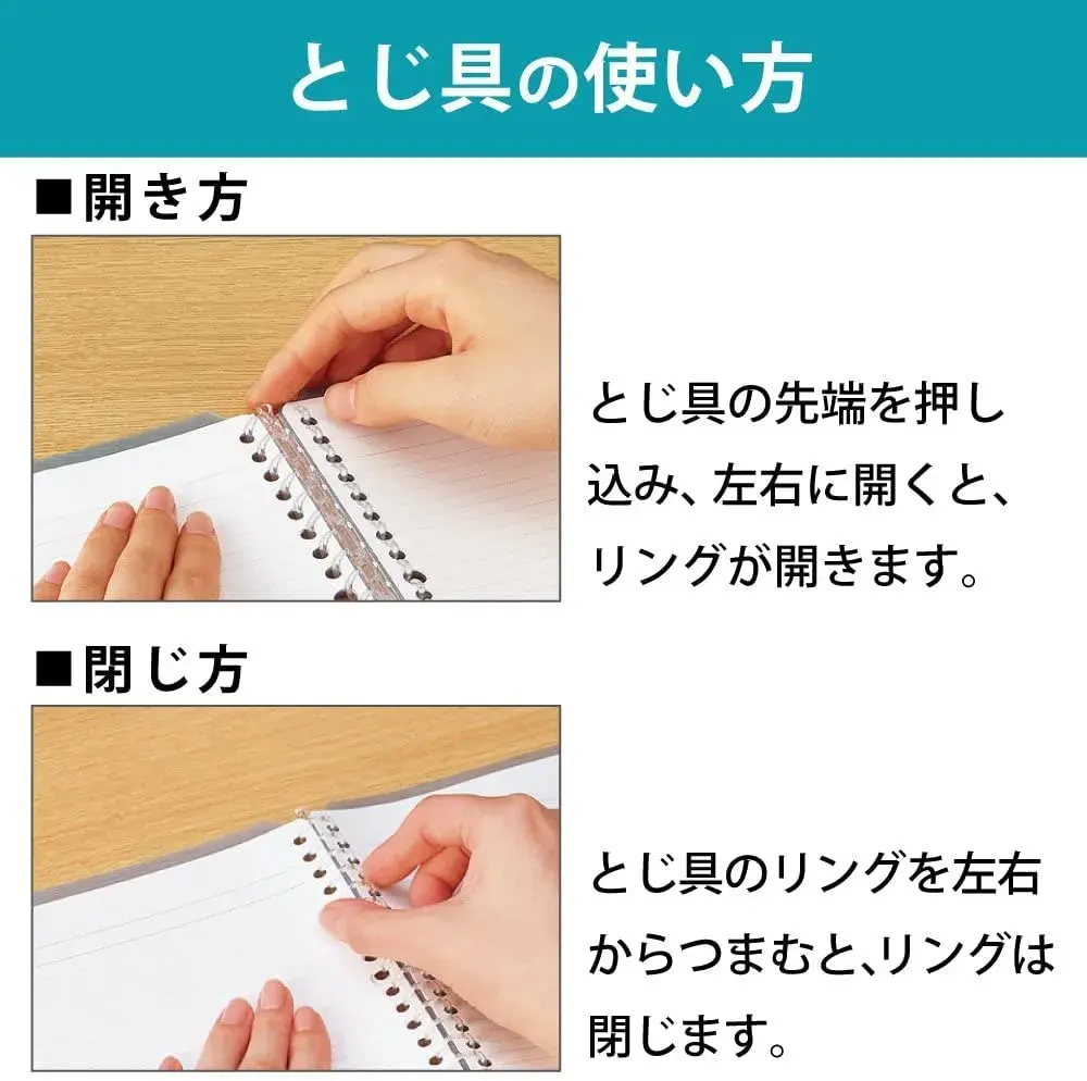 KOKUYO Smart Ring Binder Notebook, A5 Light Blue, 25 Sheets Capacity | Acid-Free Paper - view 5