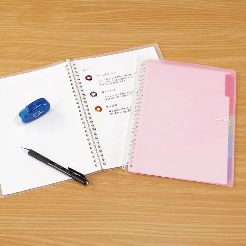 KOKUYO Smart Ring Binder A5 Light Pink | Up to 25 Sheets, Lockable Slim Notebook - view 6