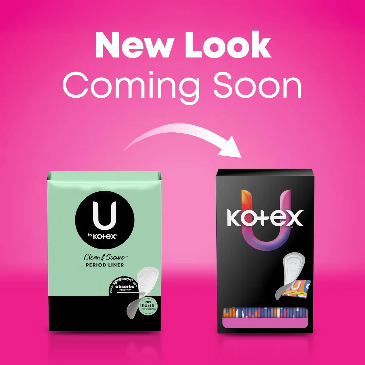 U by Kotex Clean & Secure Panty Liners, Extra Coverage, 112 Count | Hypoallergenic & Dermatologist-Tested - view 2