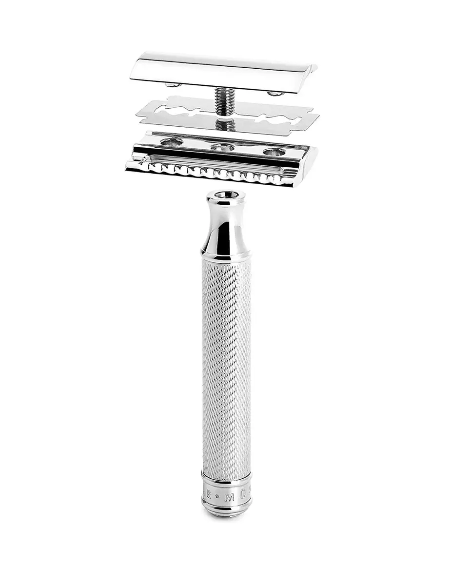 MÜHLE TRADITIONAL R89 Rose Gold Closed Comb Double Edge Safety Razor for Men | Metal Handle, 116g - view 3