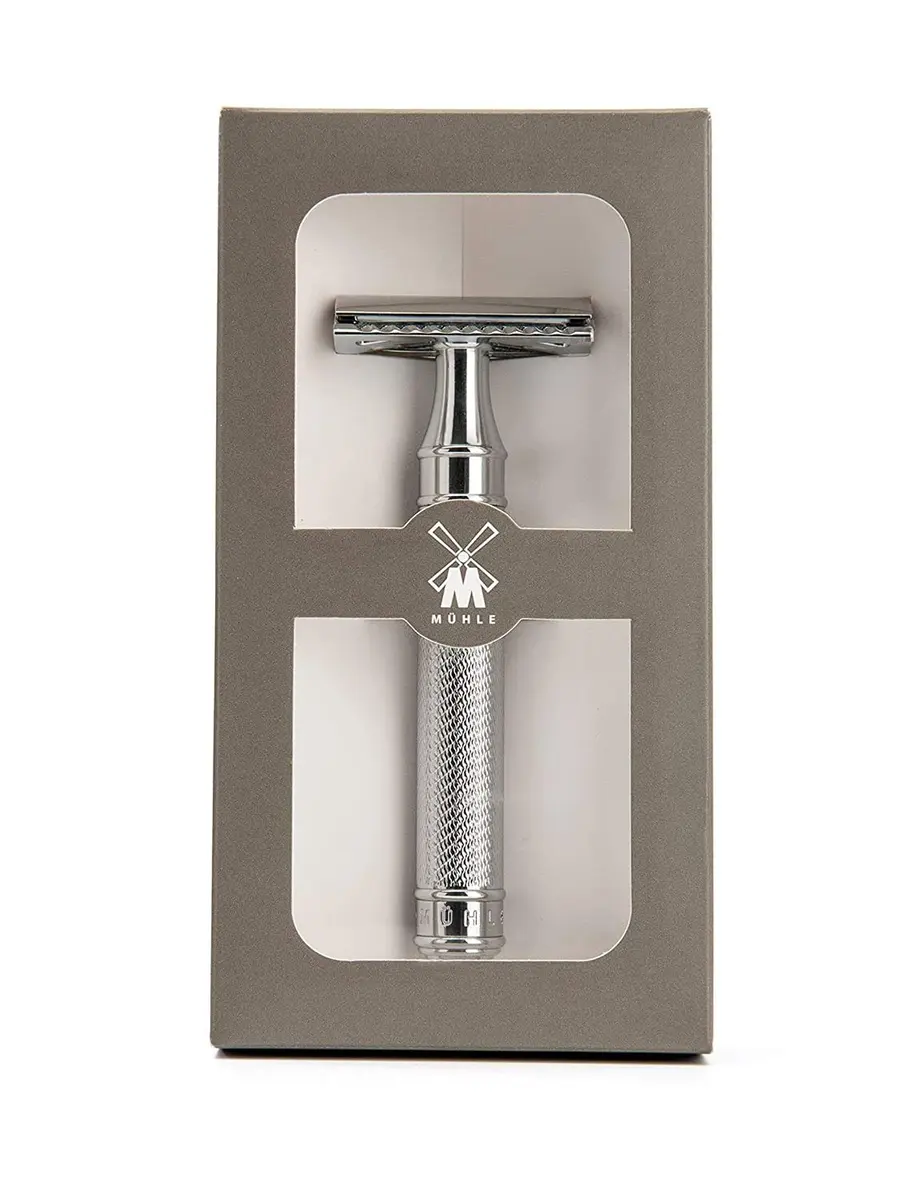 MÜHLE TRADITIONAL R89 Rose Gold Closed Comb Double Edge Safety Razor for Men | Metal Handle, 116g - view 4