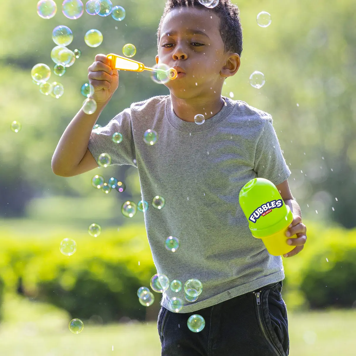 Fubbles No-Spill Bubble Tumbler with 4oz Solution & Wand | Ages 18 Months+ | Multicolor - view 5