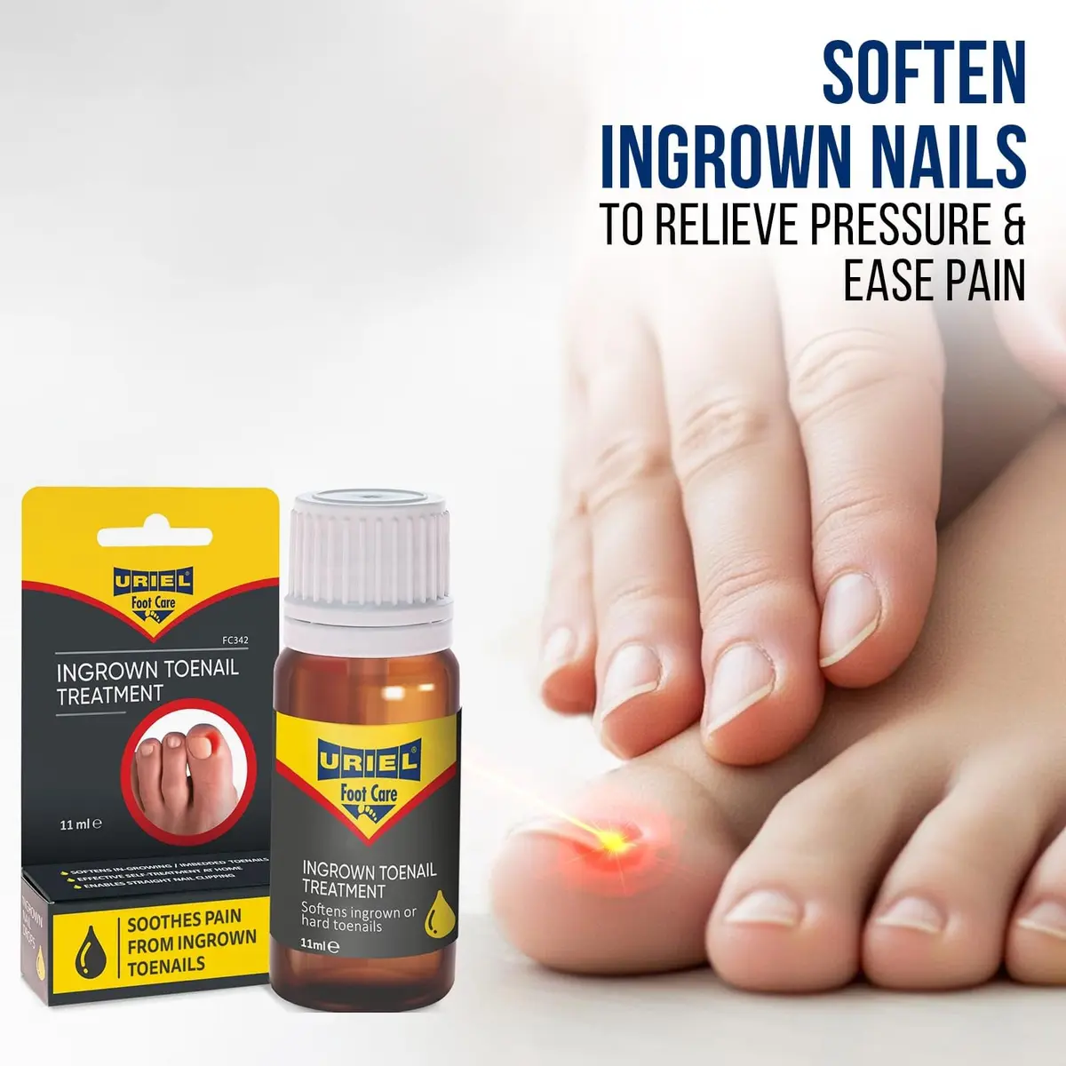 URIEL Ingrown Toenail Treatment 11 ml | Supports Nail Health & Comfort for Home Use - view 3