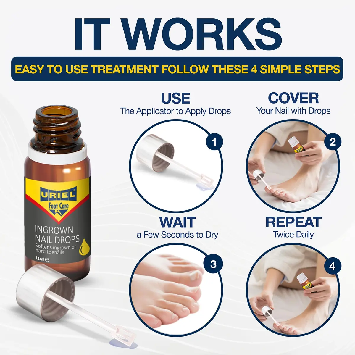 URIEL Ingrown Toenail Treatment 11 ml | Supports Nail Health & Comfort for Home Use - view 4
