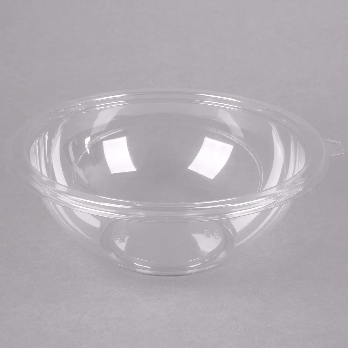 Super Bowl Clear 80 Oz. Salad Bowl PET 25 Pieces | Heavy Duty Recyclable Plastic - view 4