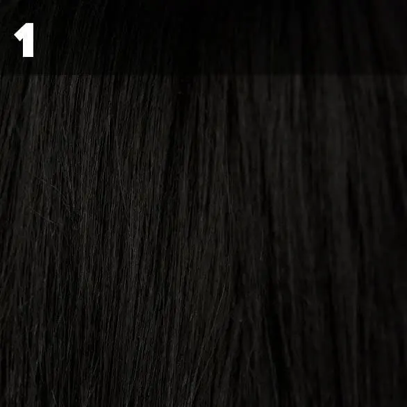 VANESSA Synthetic Full Wig - CALI (#1 - Jet Black) | Short Straight Wig with Adjustable Strap - view 7