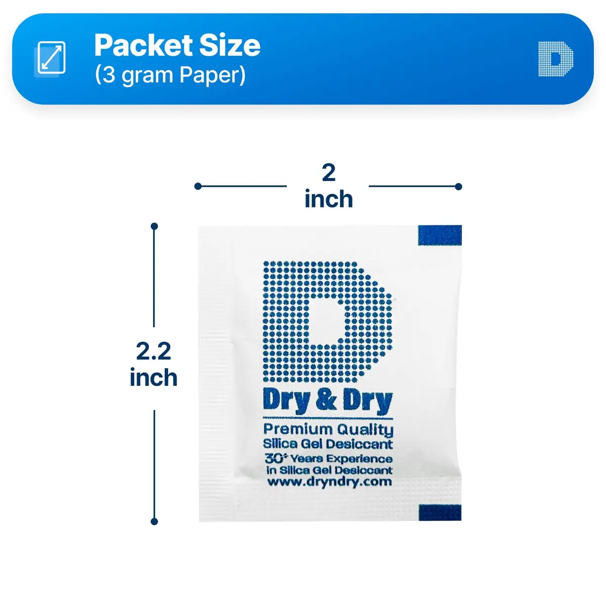 Dry & Dry Silica Gel Packets 3 Gram | Rechargeable Moisture Absorbers for Food & Electronics - view 6